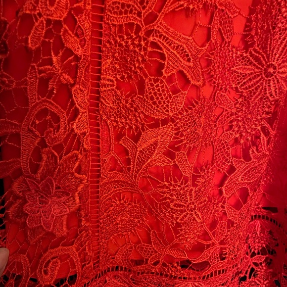 NWOT Ted Baker Valens mixed lace midi dress, Ted size 3 (regular 8) - Picture 5 of 12